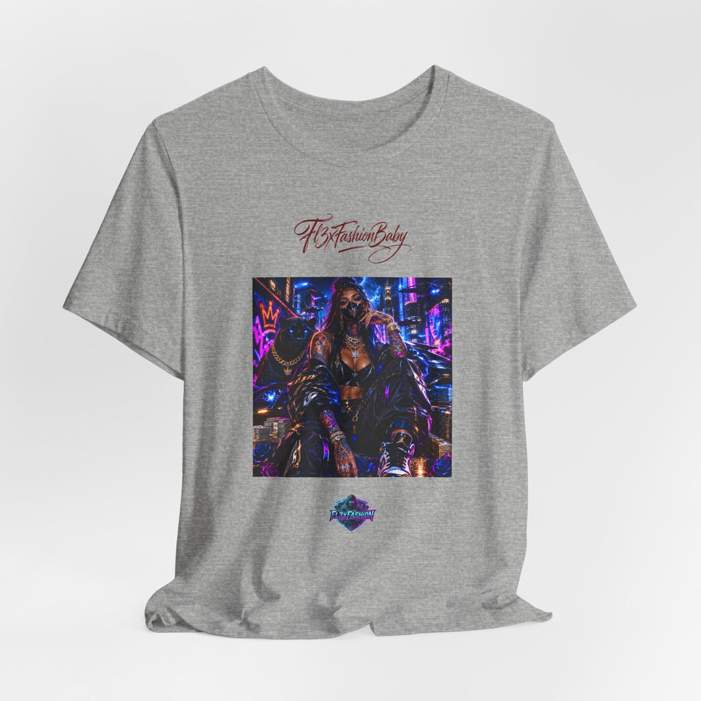 T-Shirt — Futuristic Cyber City Graphic Tee ("It's Fashion Baby")