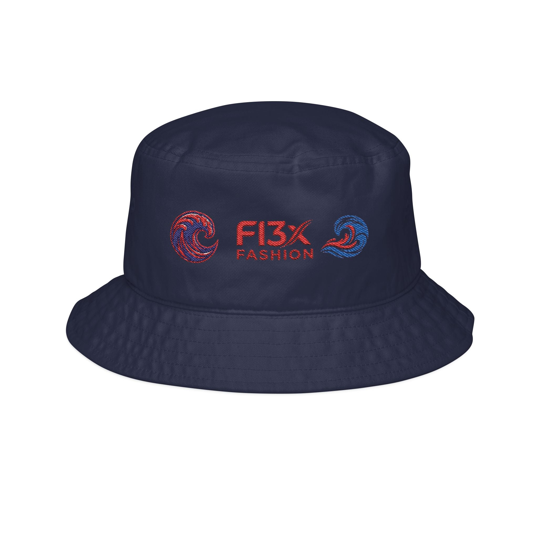 FI3X Fashion Embroidered Bucket Hat – Trendy Logo Streetwear