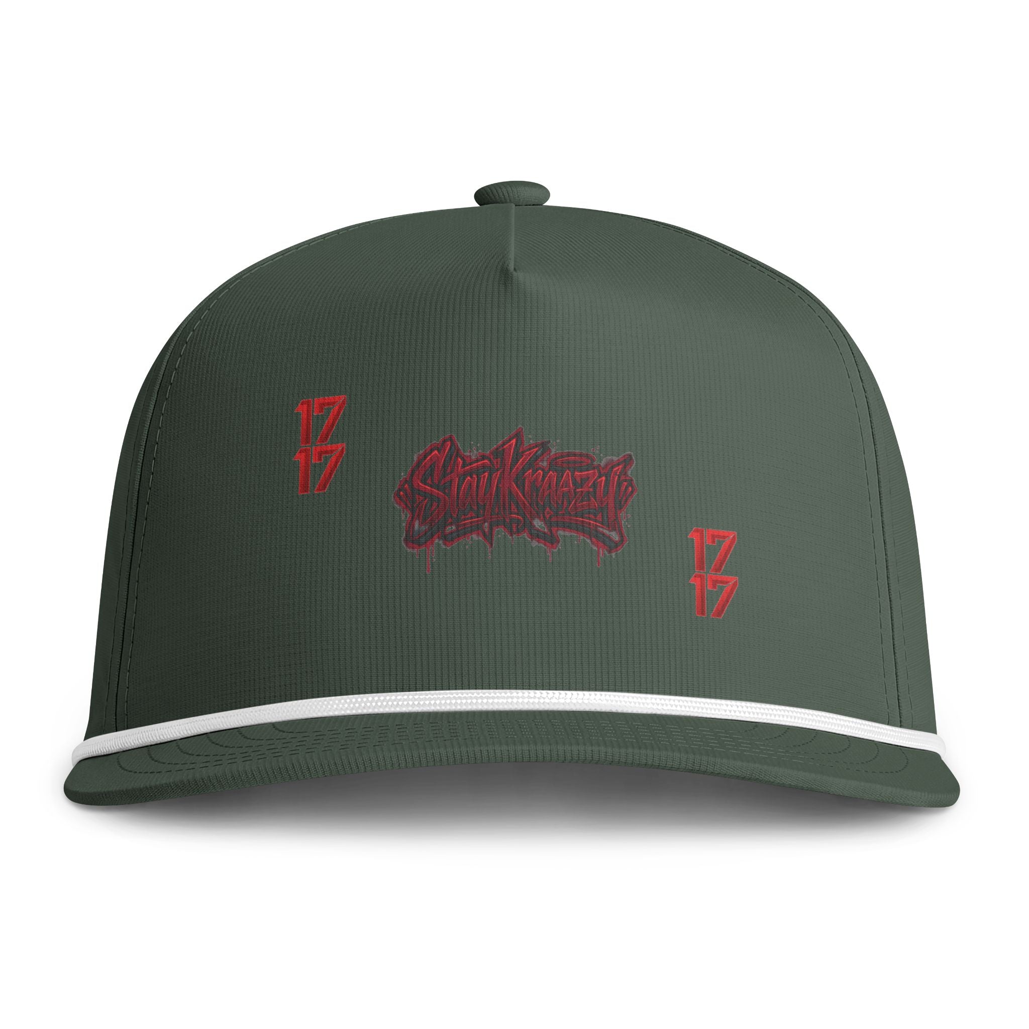 Sunwashed Rope Cap — Vintage Streetwear Snapback Hat with '17' Logo