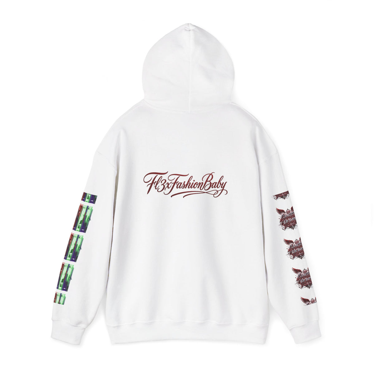 Midnight Run Hoodie — Graphic Streetwear Pullover with Sleeve Prints