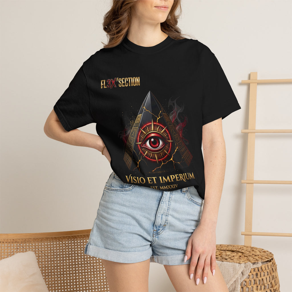 All-Seeing Eye Pyramid T-Shirt — "Visio Et Imperium" Graphic Tee