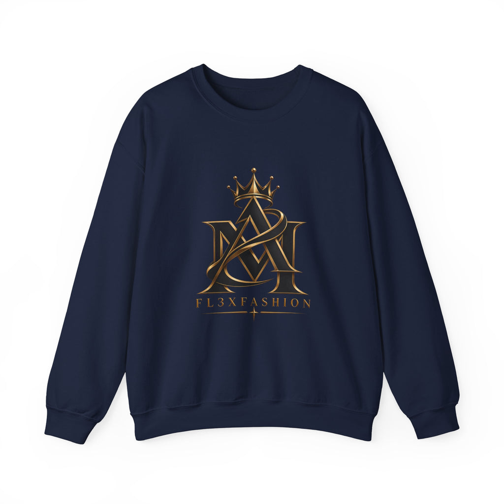Fl3xFashion Crown Logo Crewneck Sweatshirt