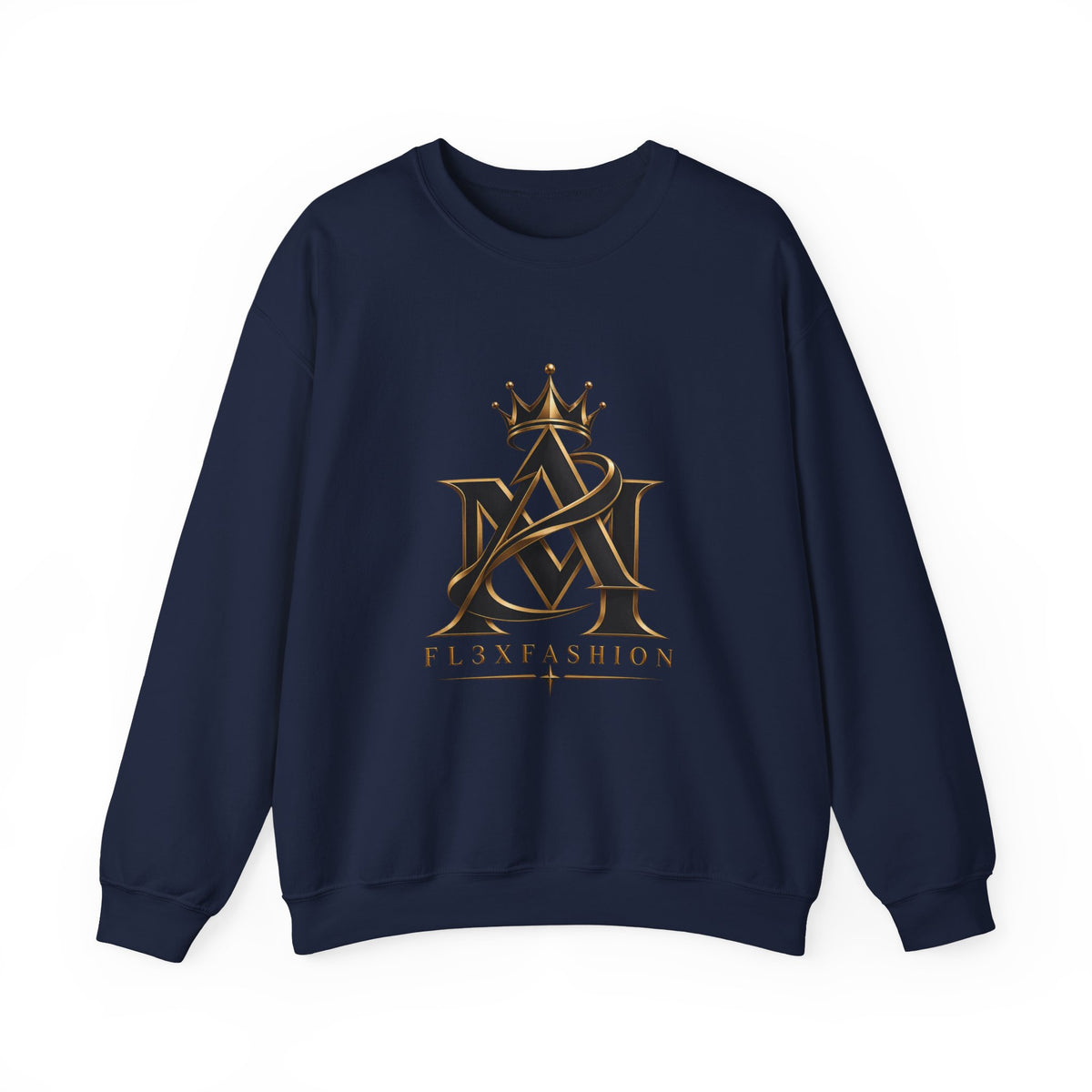 Fl3xFashion Crown Logo Crewneck Sweatshirt