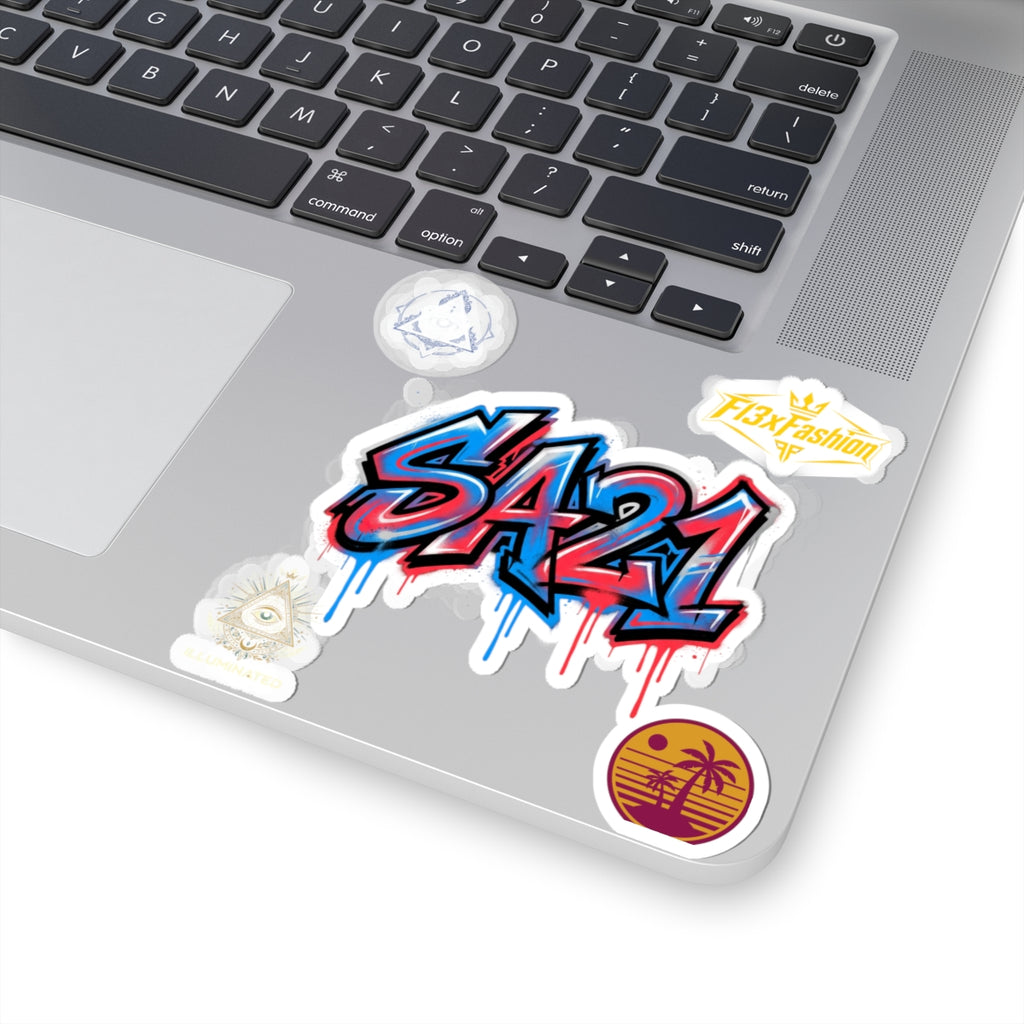 SA21 Graffiti Sticker — Drip Street Art Laptop Decal