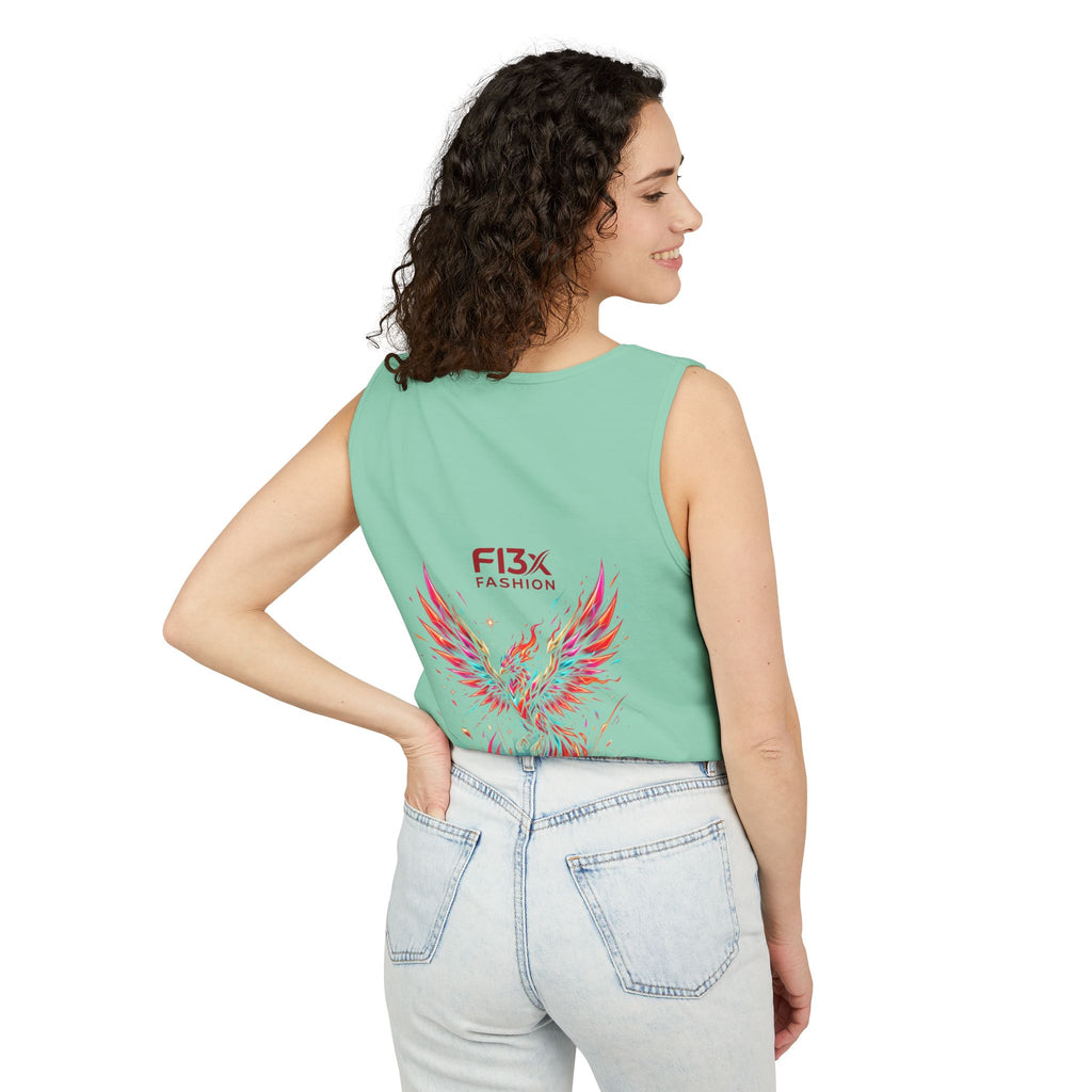 Phoenix Graphic Tank Top — Colorful Rising Firebird Design