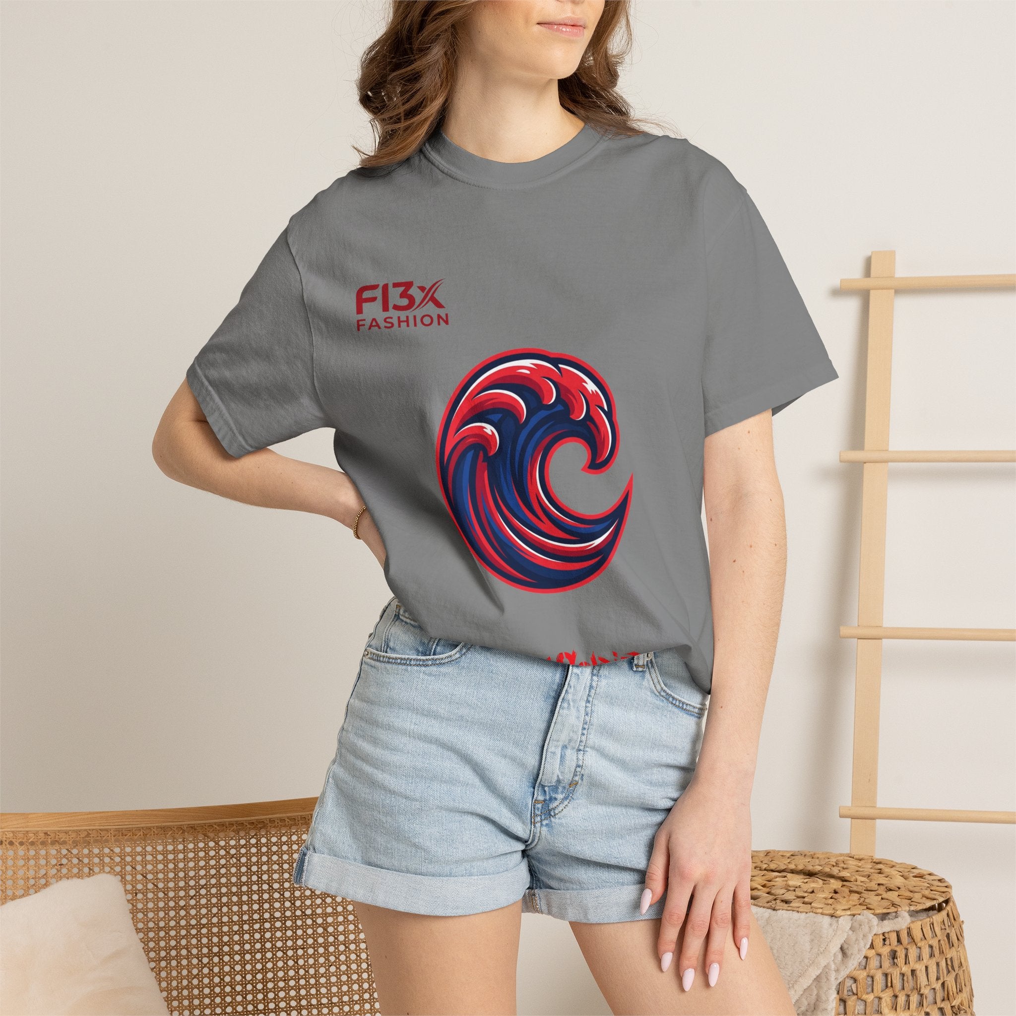 Wave Emblem T-Shirt — 'I'm A Soldier' Graphic Crew Tee