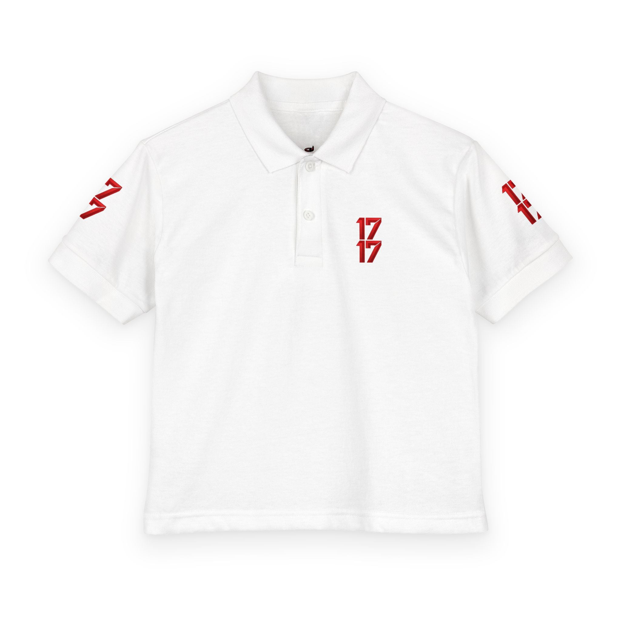 Youth Polo — Red 17 Graphic School Spirit Polo