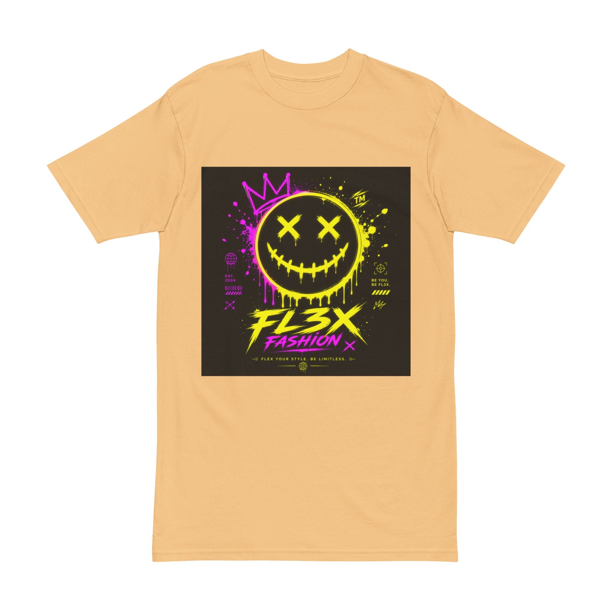 Neon Grin Tee — "FL3X Fashion" Graphic Streetwear T-Shirt