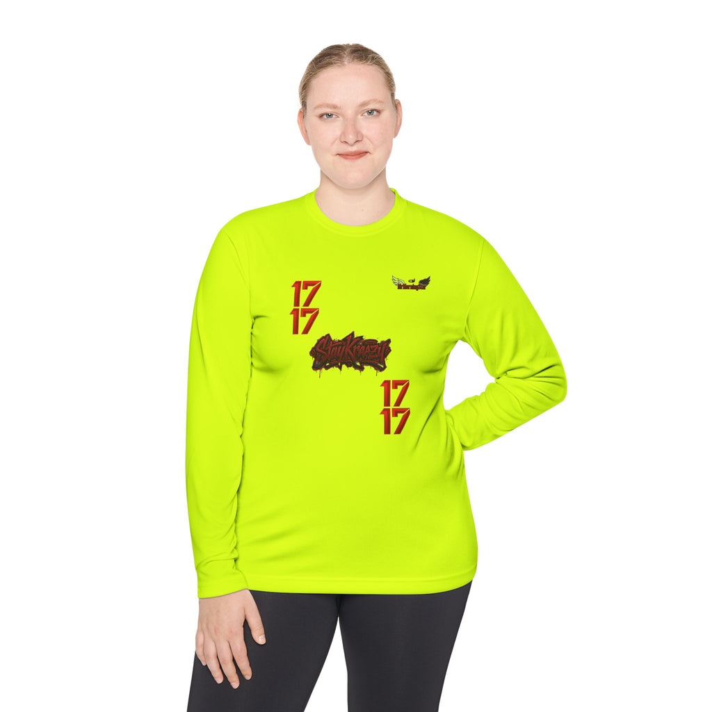 Drag Queen Portrait Long Sleeve Tee — Colorful Pop Art “17” Graphic