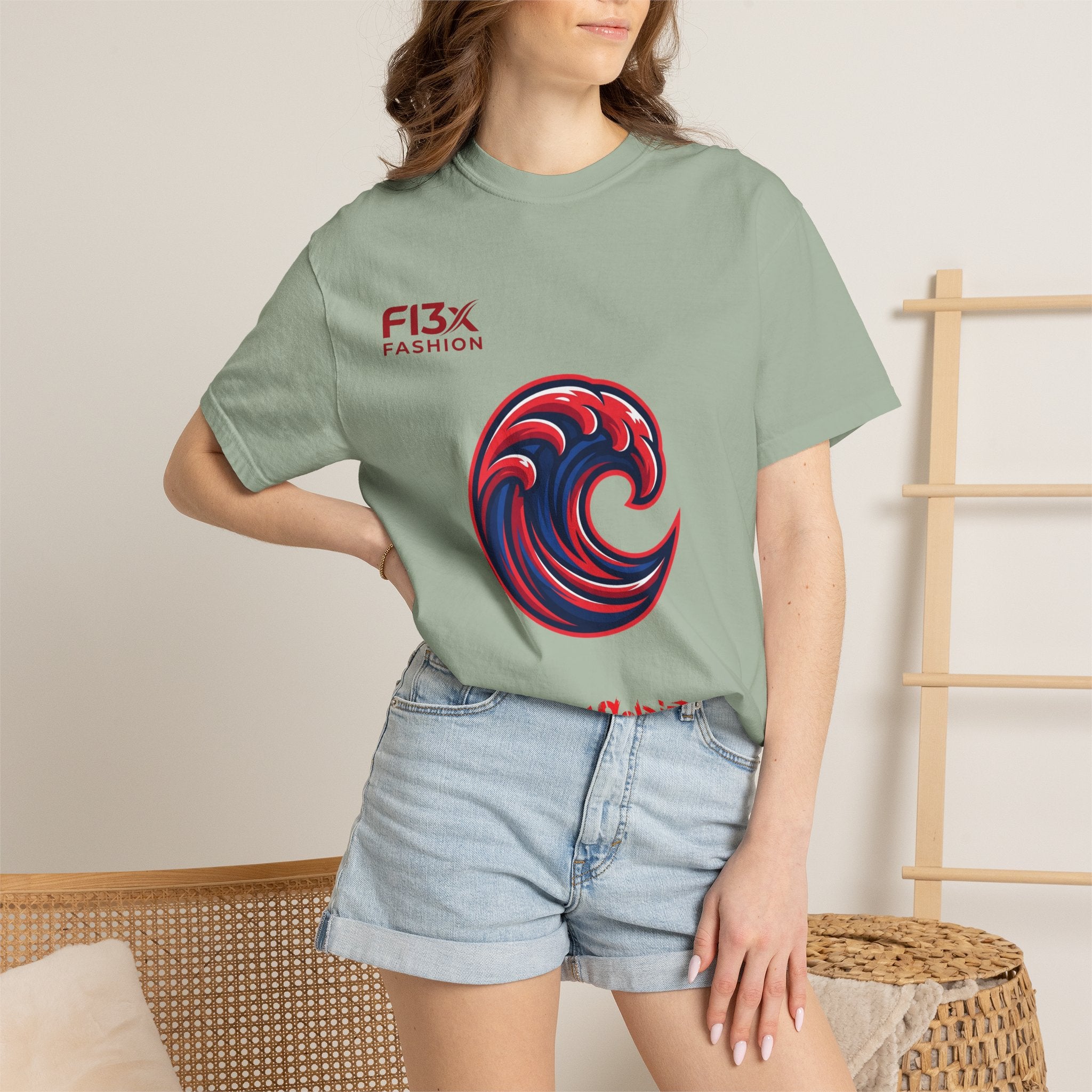 Wave Emblem T-Shirt — 'I'm A Soldier' Graphic Crew Tee