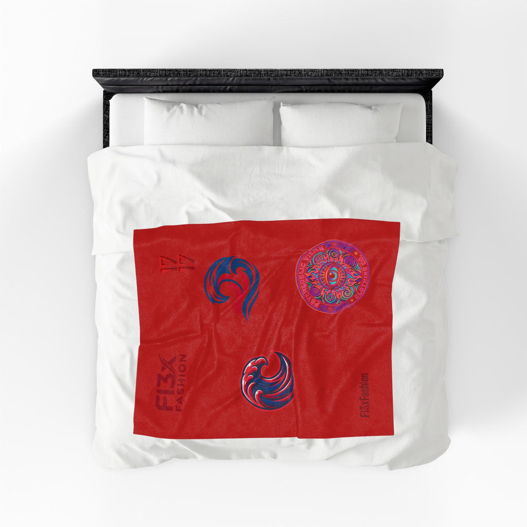 Plush Blanket - Psychedelic Wave Velveteen Throw