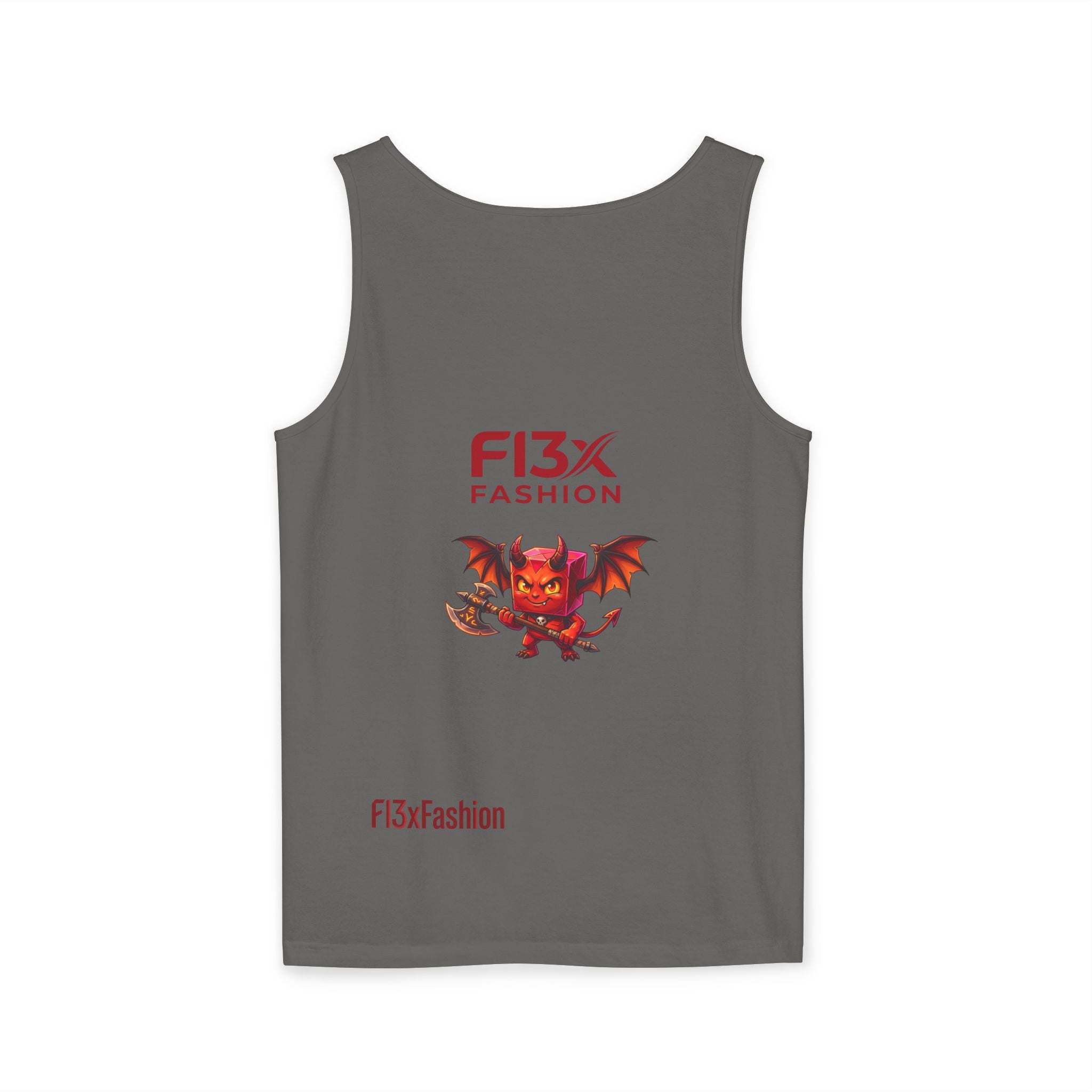 FL3X Fashion Graphic Tank Top — Neon Smiley & Devil Logo Streetwear