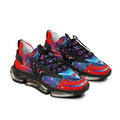 Mesh Sneakers — Bold Cosmic Geometric Print Athletic Shoes