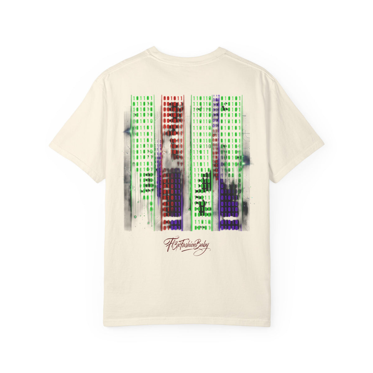 Graphic T-Shirt — Futuristic Cityscape Design with Japanese Calligraphy