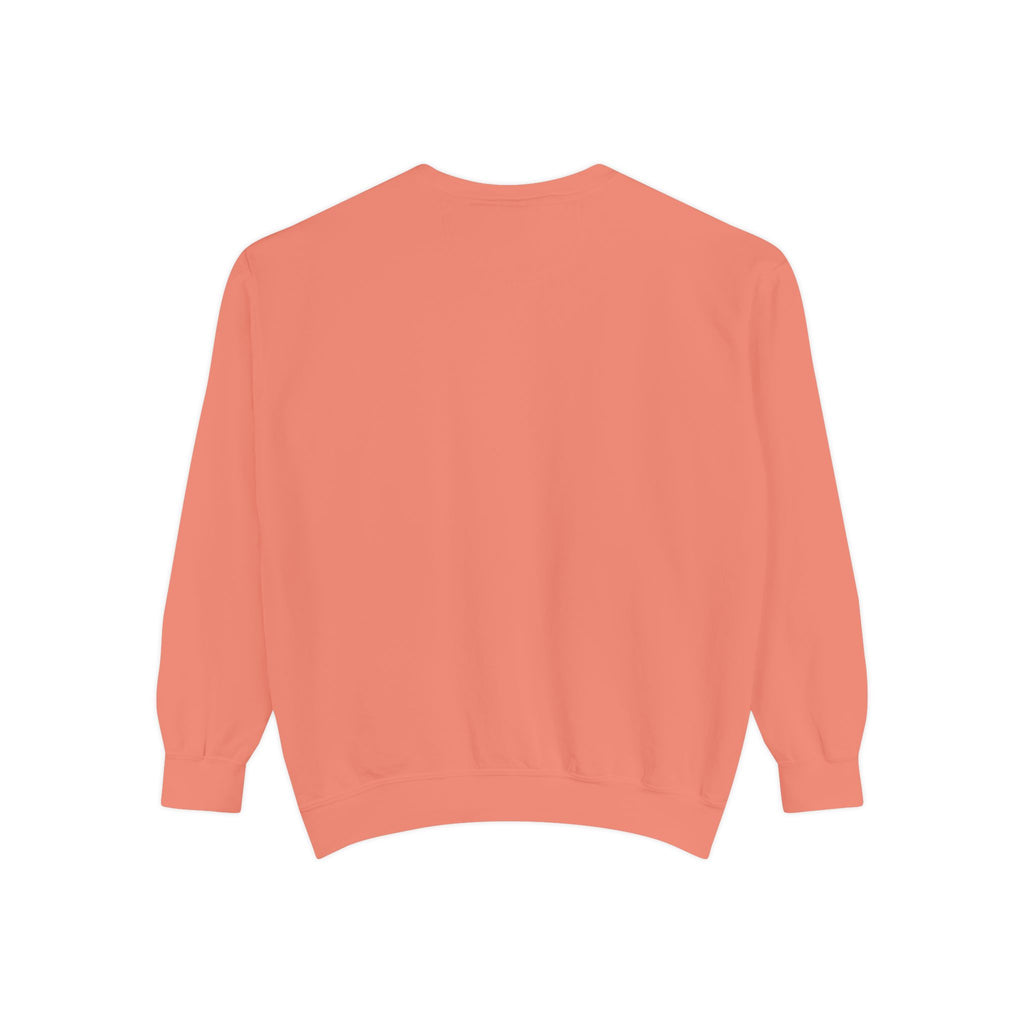 Sweatshirt — Minimal Red "17/17" Chest Logo Garment-Dyed Crew