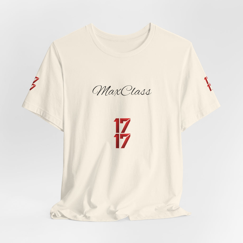 MaxClass '17' Graphic Tee — Minimal Script Logo T-Shirt