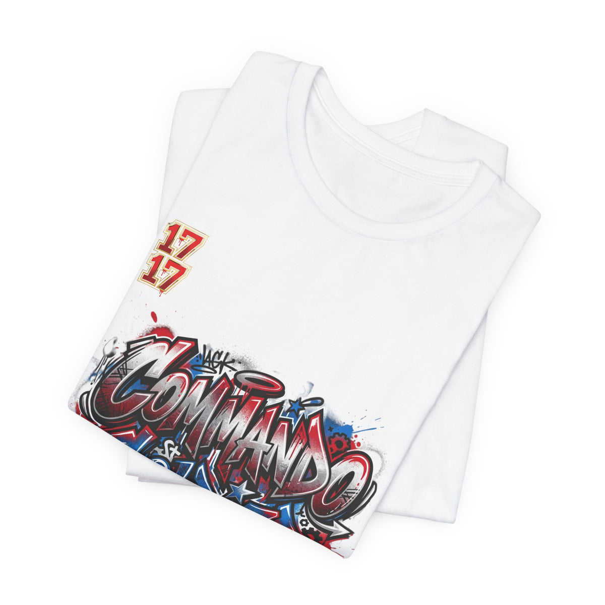 Commando Soldier Graffiti T‑Shirt — Urban Military Streetwear