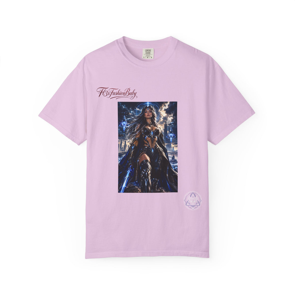 Fantasy Warrior Graphic T-Shirt — "FB7FashionBaby" Logo Tee