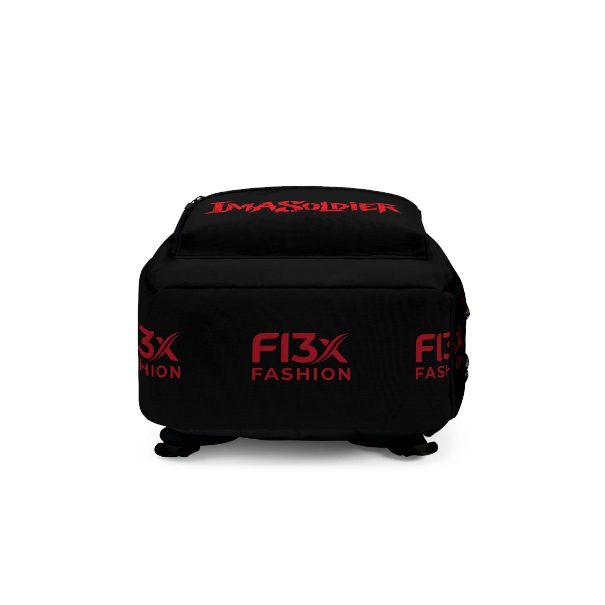 Imasoldier Graphic Backpack - Wave Emblem Streetwear School Bag