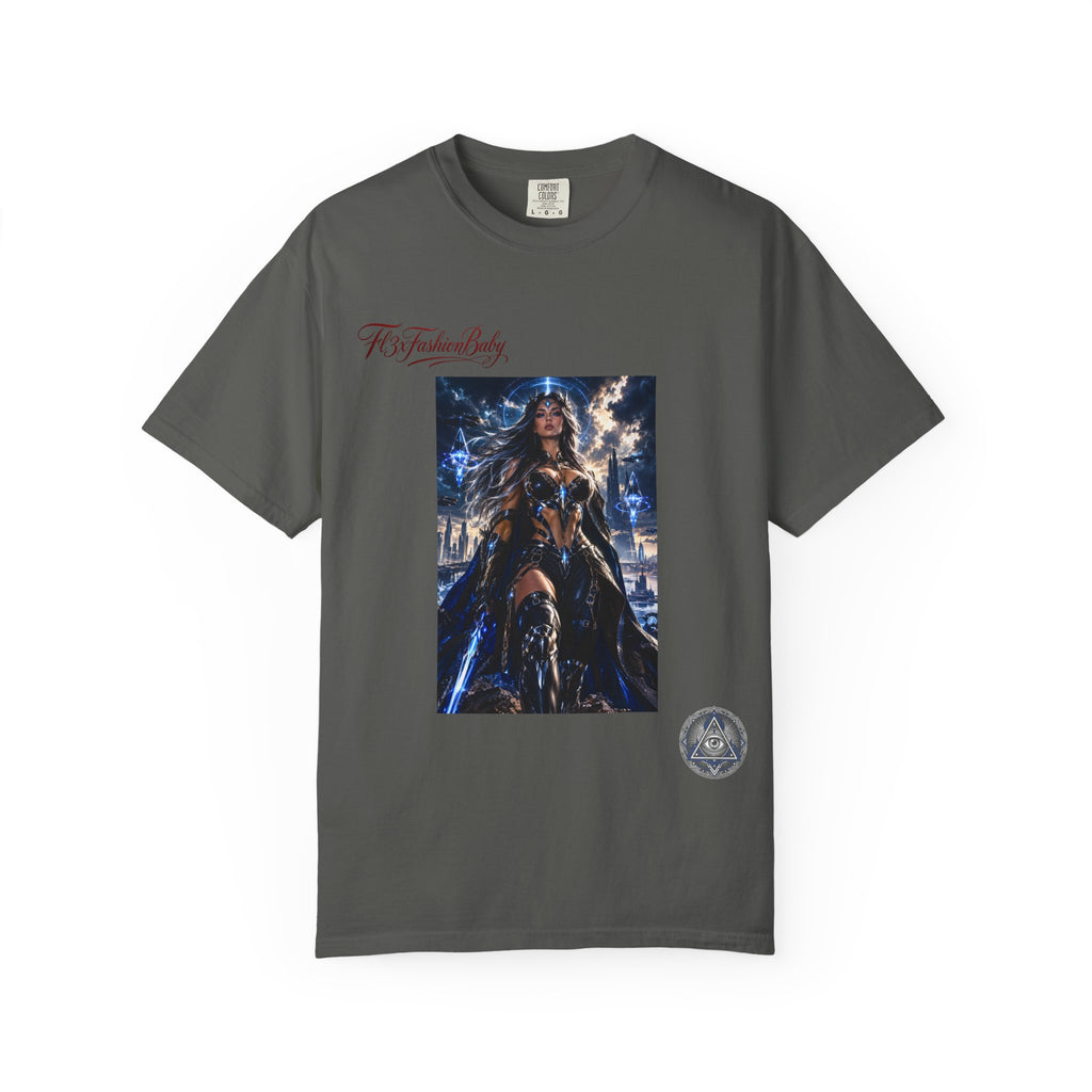 Fantasy Warrior Graphic T-Shirt — "FB7FashionBaby" Logo Tee