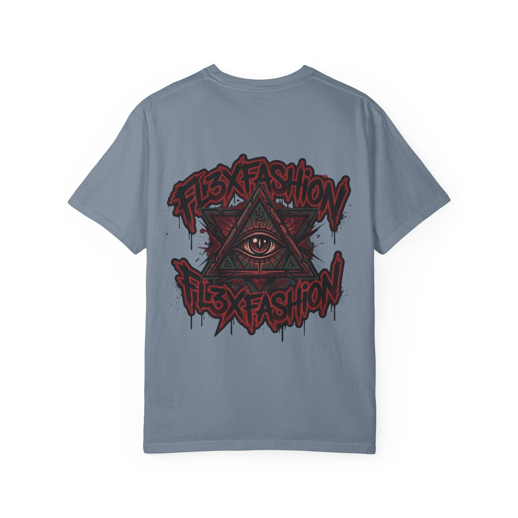 Halloqueen Graphic T-Shirt — Gothic Pyramid & All-Seeing Eye Streetwear