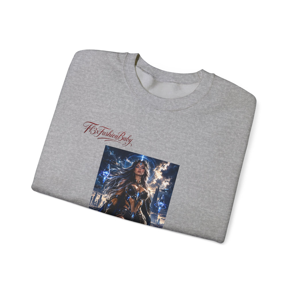 Wonder Warrior Crewneck Sweatshirt — Fantasy Armor Graphic