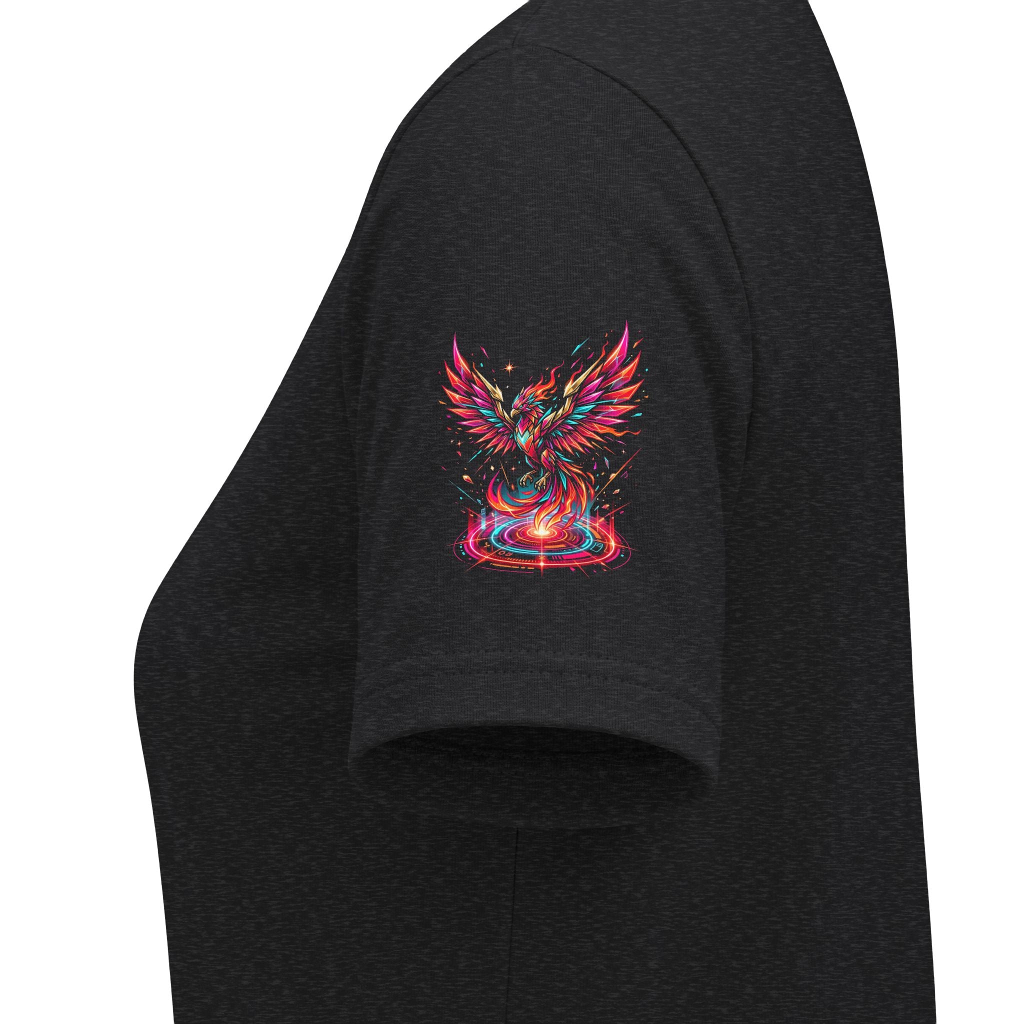 Women's V-Neck Tee — 'F13x Fashion' Floral Logo & Devil Graphic
