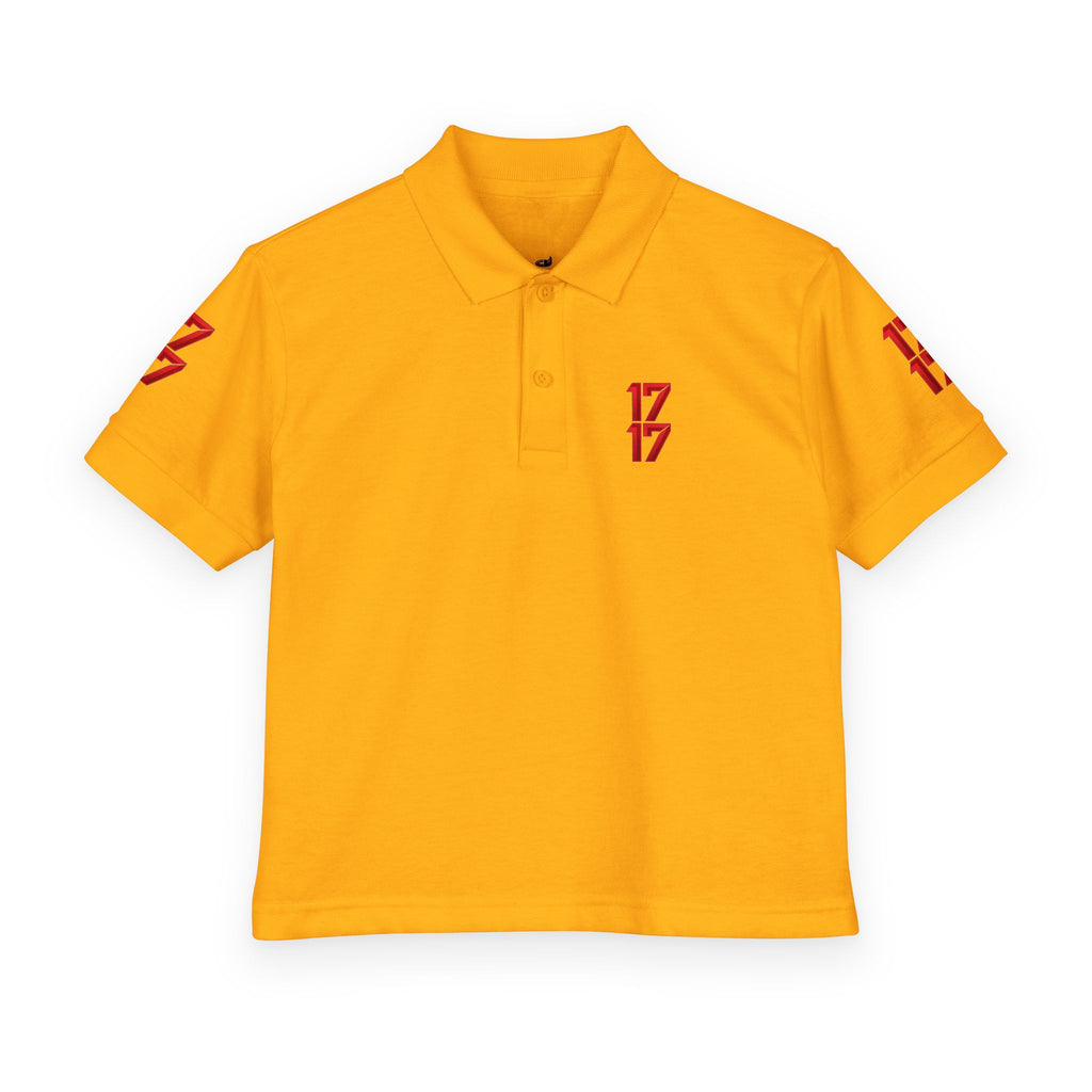 Youth Polo — Red 17 Graphic School Spirit Polo