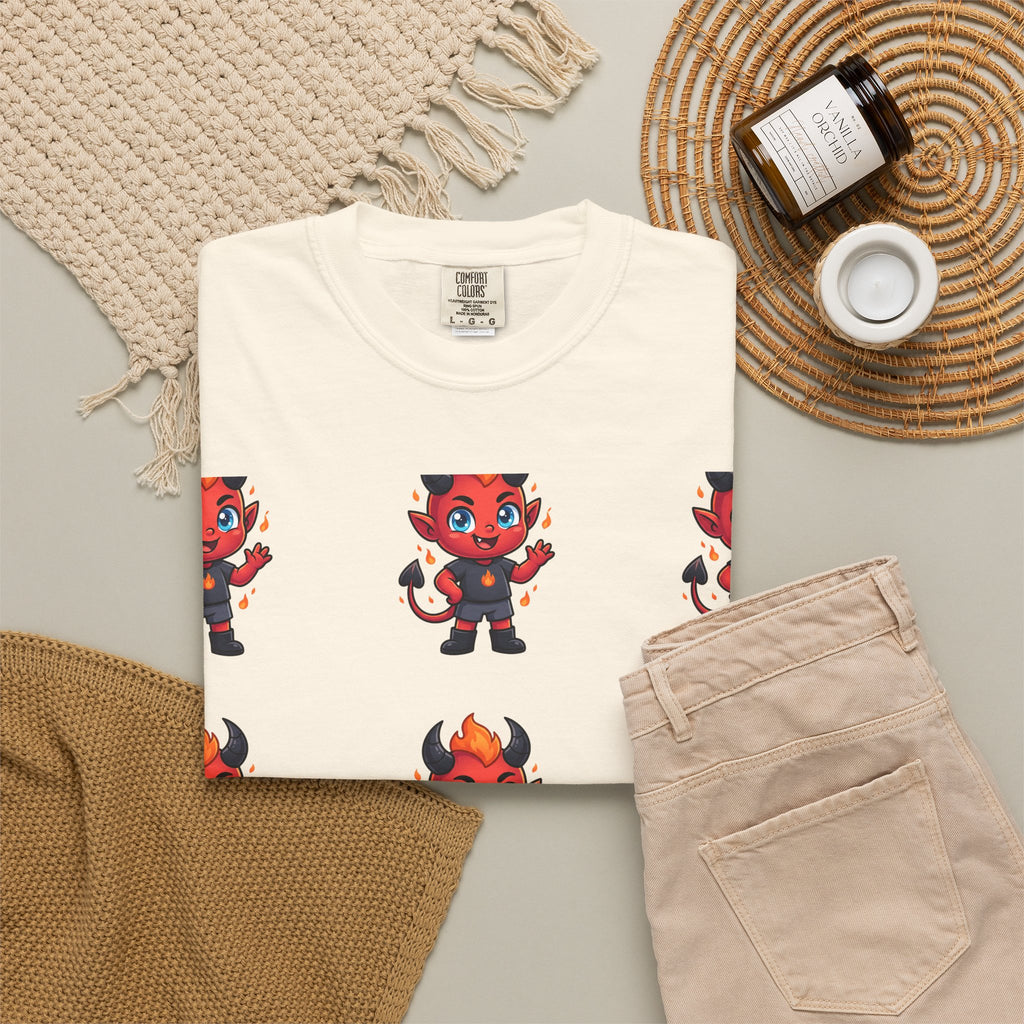 Illuminati Israel Pyramid T-Shirt with Devil Character Pattern