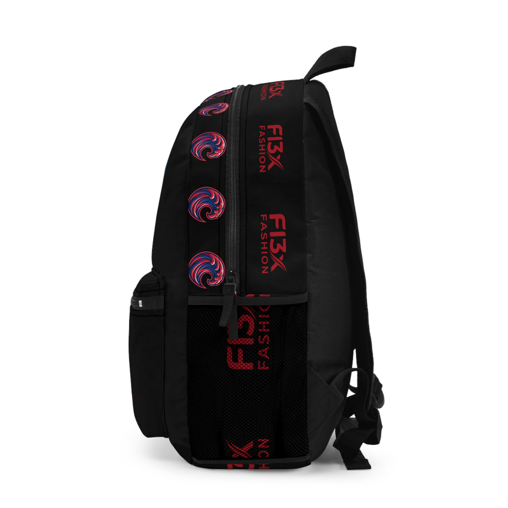 Imasoldier Graphic Backpack - Wave Emblem Streetwear School Bag