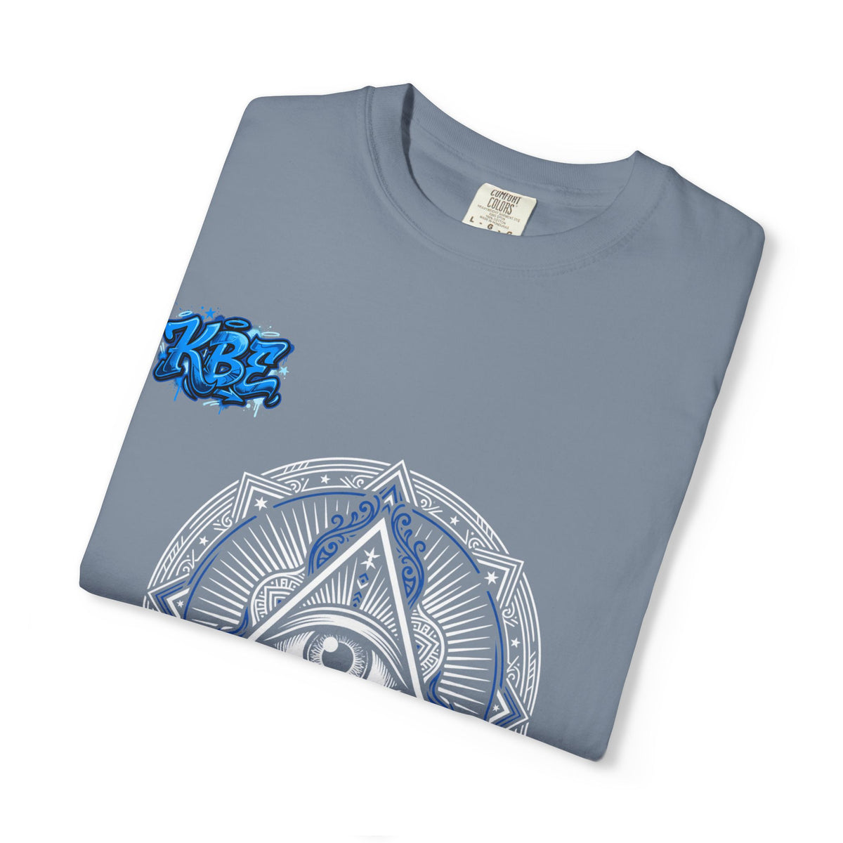 T-Shirt — Blue Geometric Mandala Bandana Graphic
