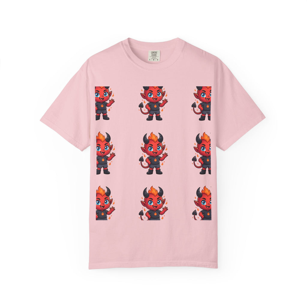 Illuminati Israel Pyramid T-Shirt with Devil Character Pattern