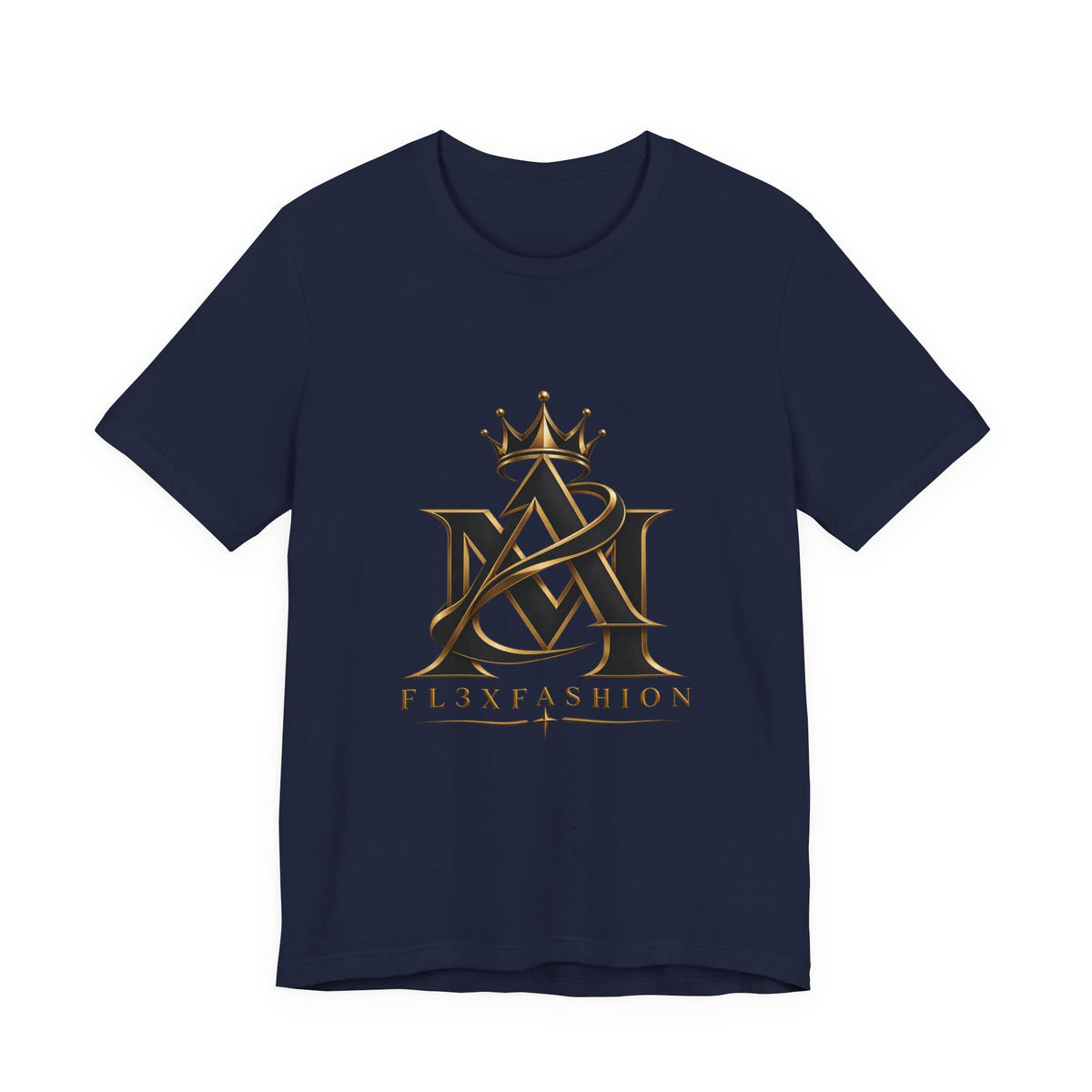 Crown Monogram Logo Tee — FL3XFASHION Graphic T-Shirt