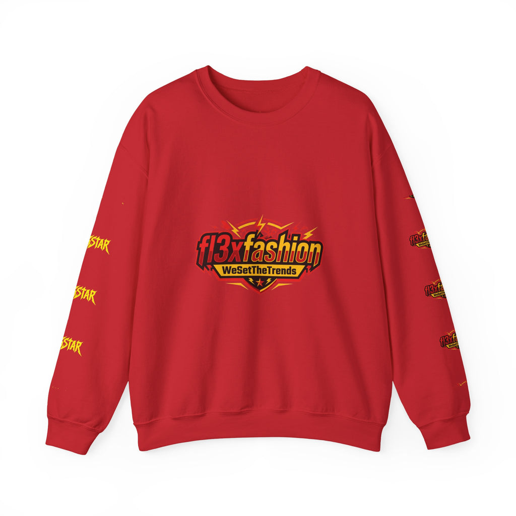 Logo Pattern Sweatshirt — fi3xfashion Graphic Crewneck