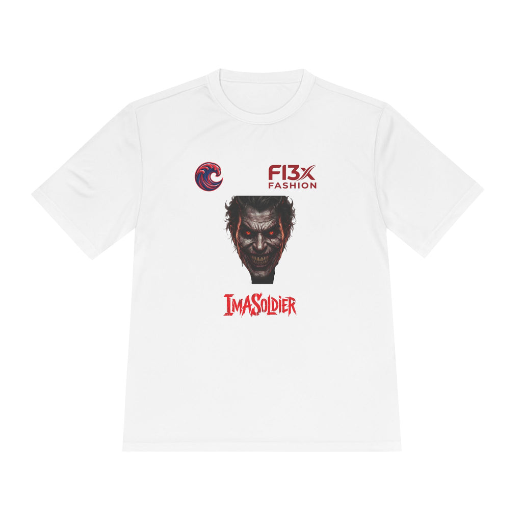 ImaSoldier Graphic Tee — Dark Joker Face Logo Moisture‑Wicking Shirt