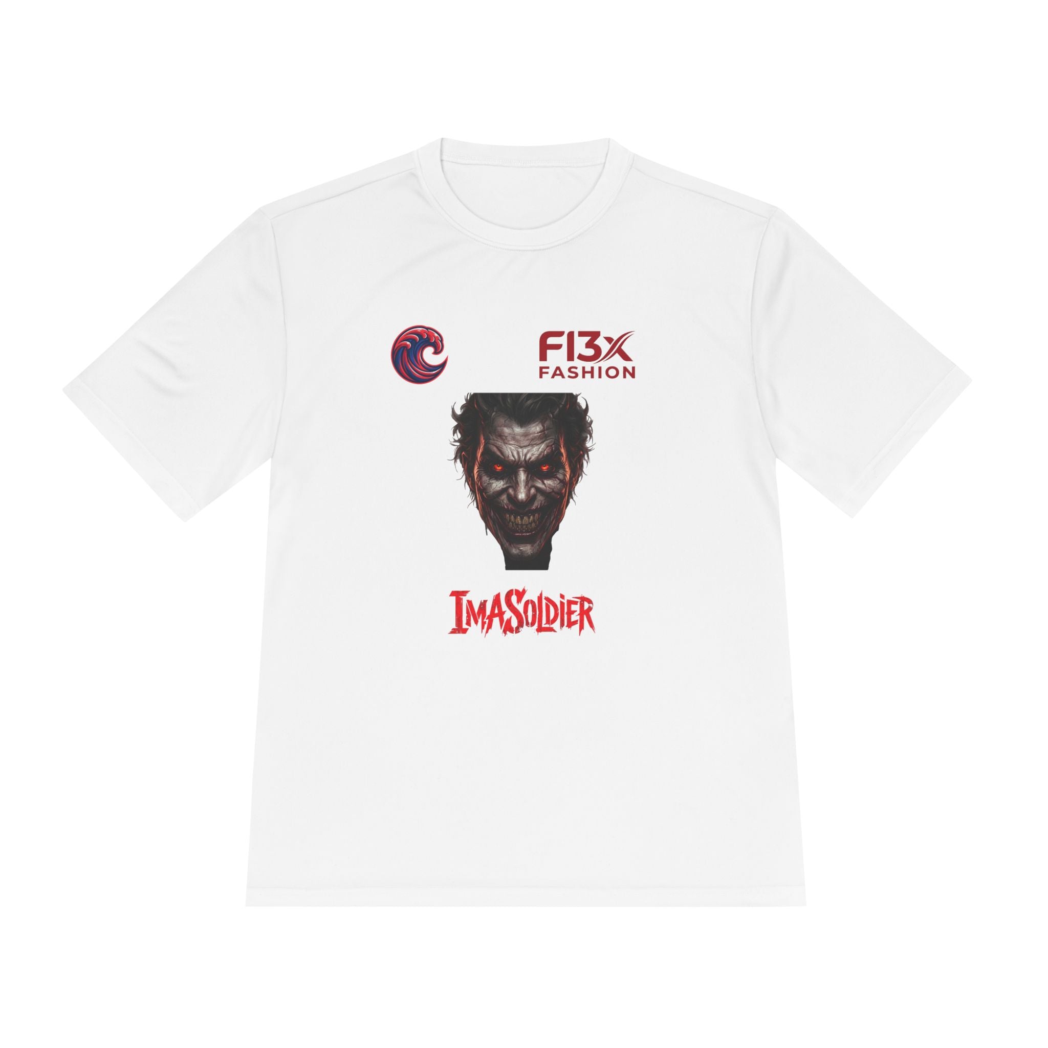 ImaSoldier Graphic Tee — Dark Joker Face Logo Moisture‑Wicking Shirt