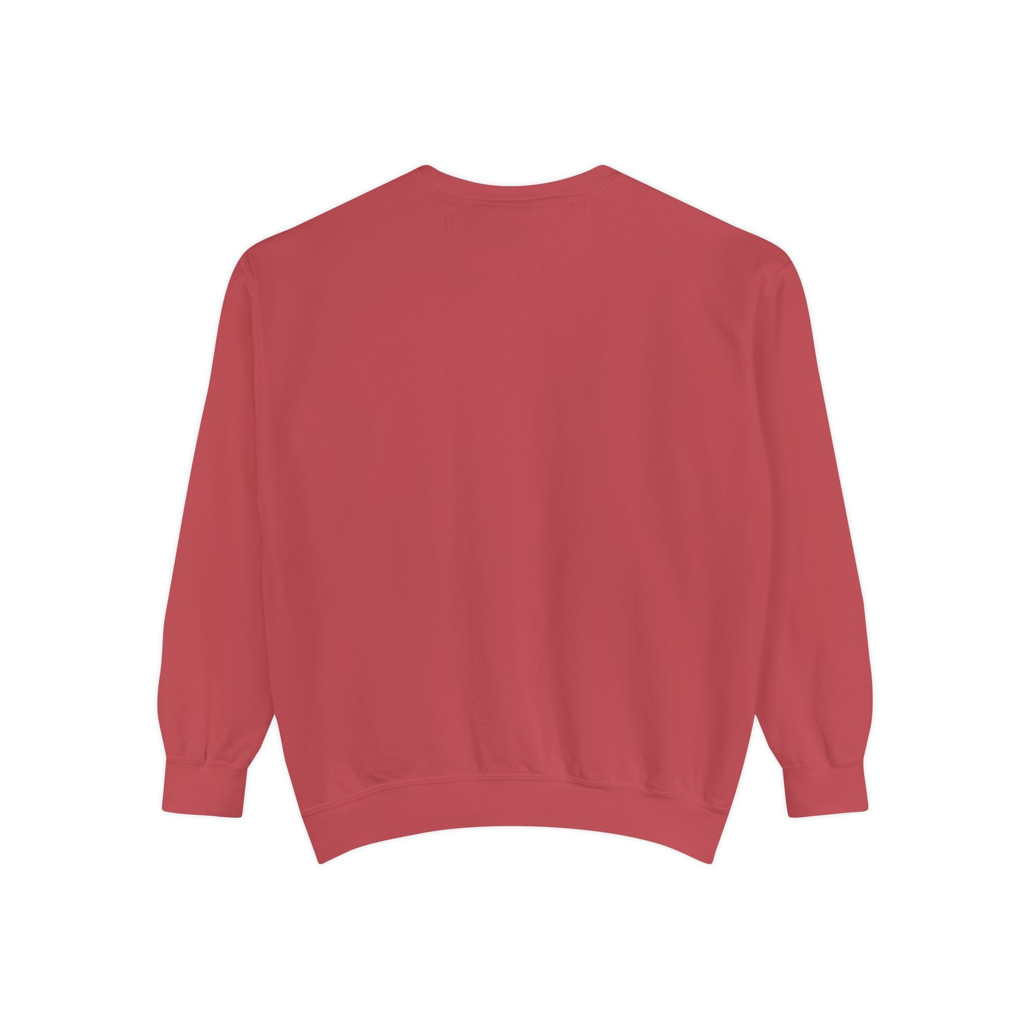Sweatshirt — Minimal Red "17/17" Chest Logo Garment-Dyed Crew