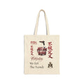 Canvas Tote Bag — Urban Graphic Print "We Set The Trends"