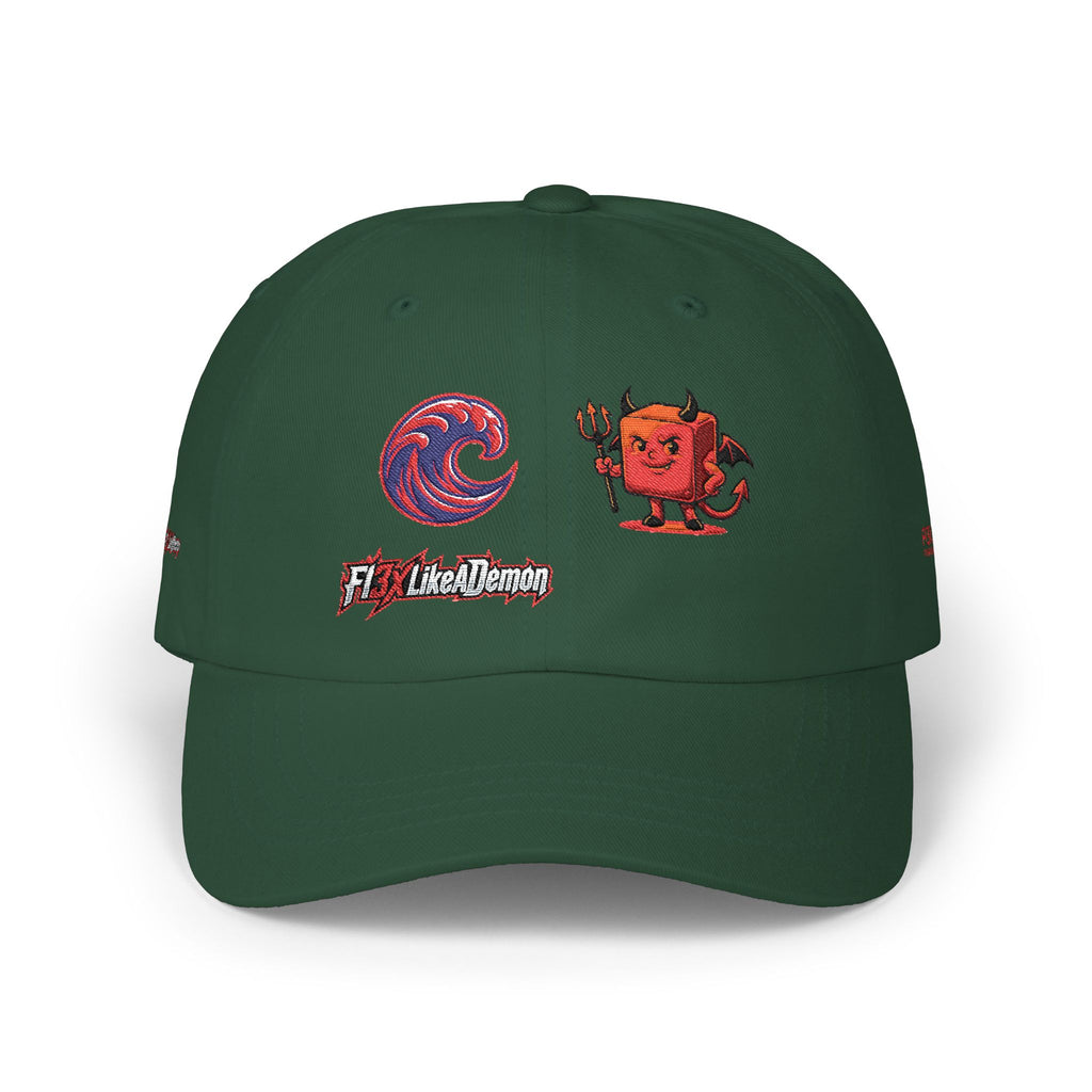 Devil Pixel Dad Cap – Retro Gaming Graphic Baseball Hat