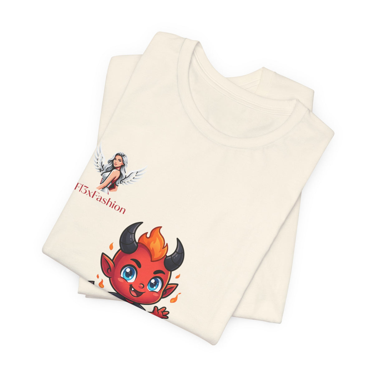 Cute Devil Character Tee — 'The Fashion Lady' Graphic T-Shirt