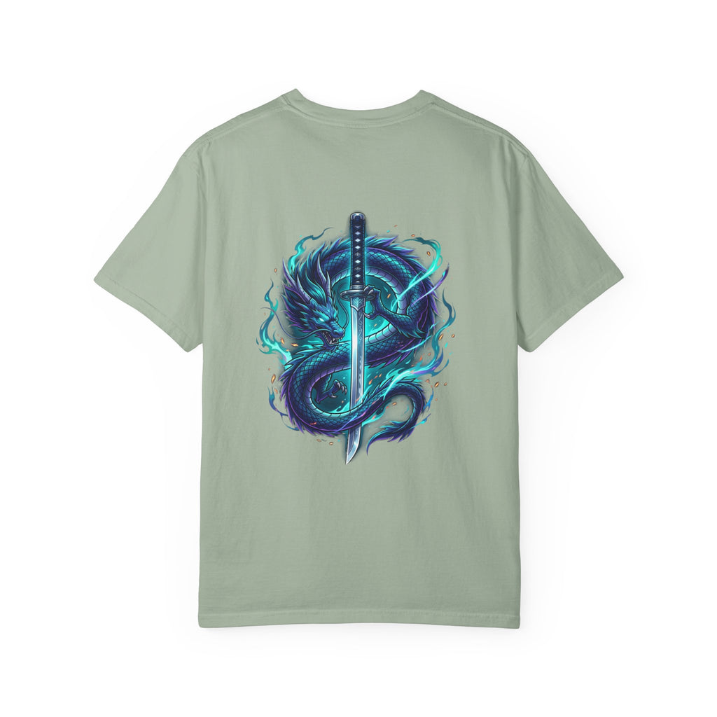 Dragon Katana T-Shirt — Neon Samurai Sword Graphic Tee (17/17)