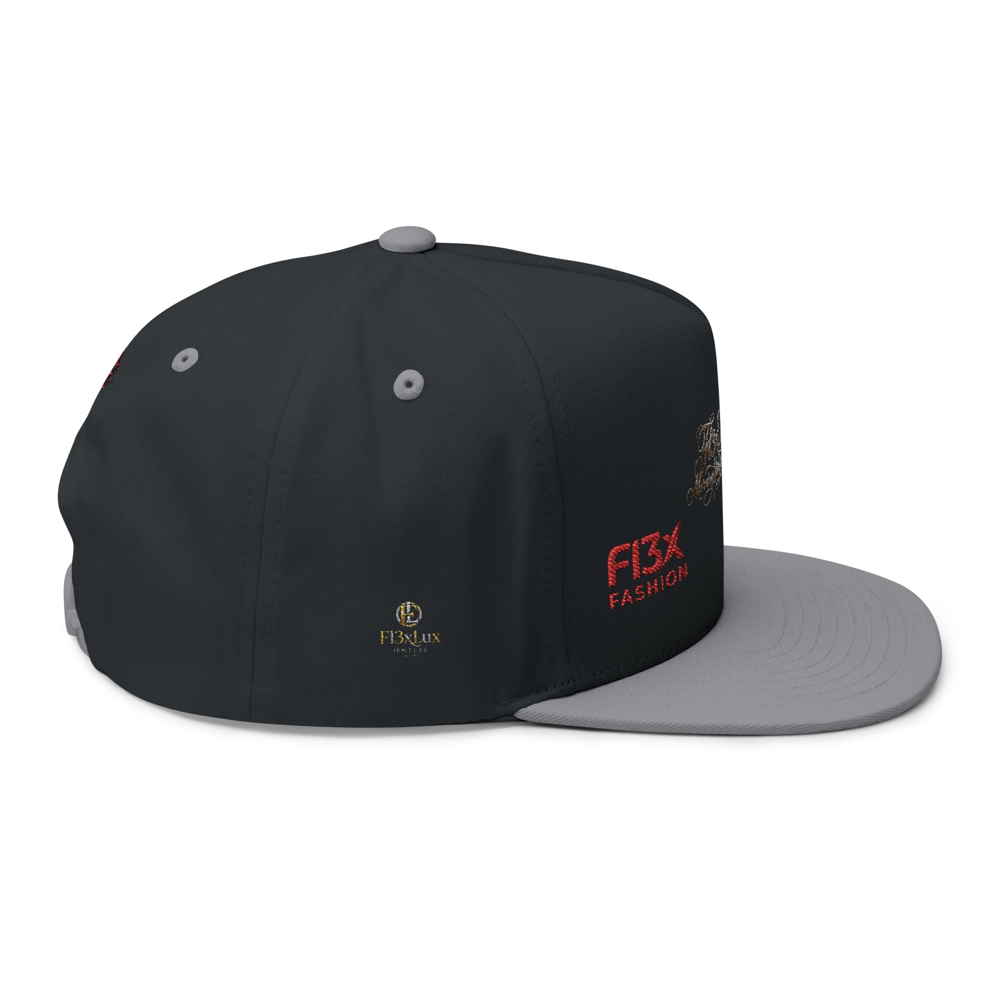 Embroidered Phoenix Flat Bill Cap — F13X Fashion Streetwear Snapback