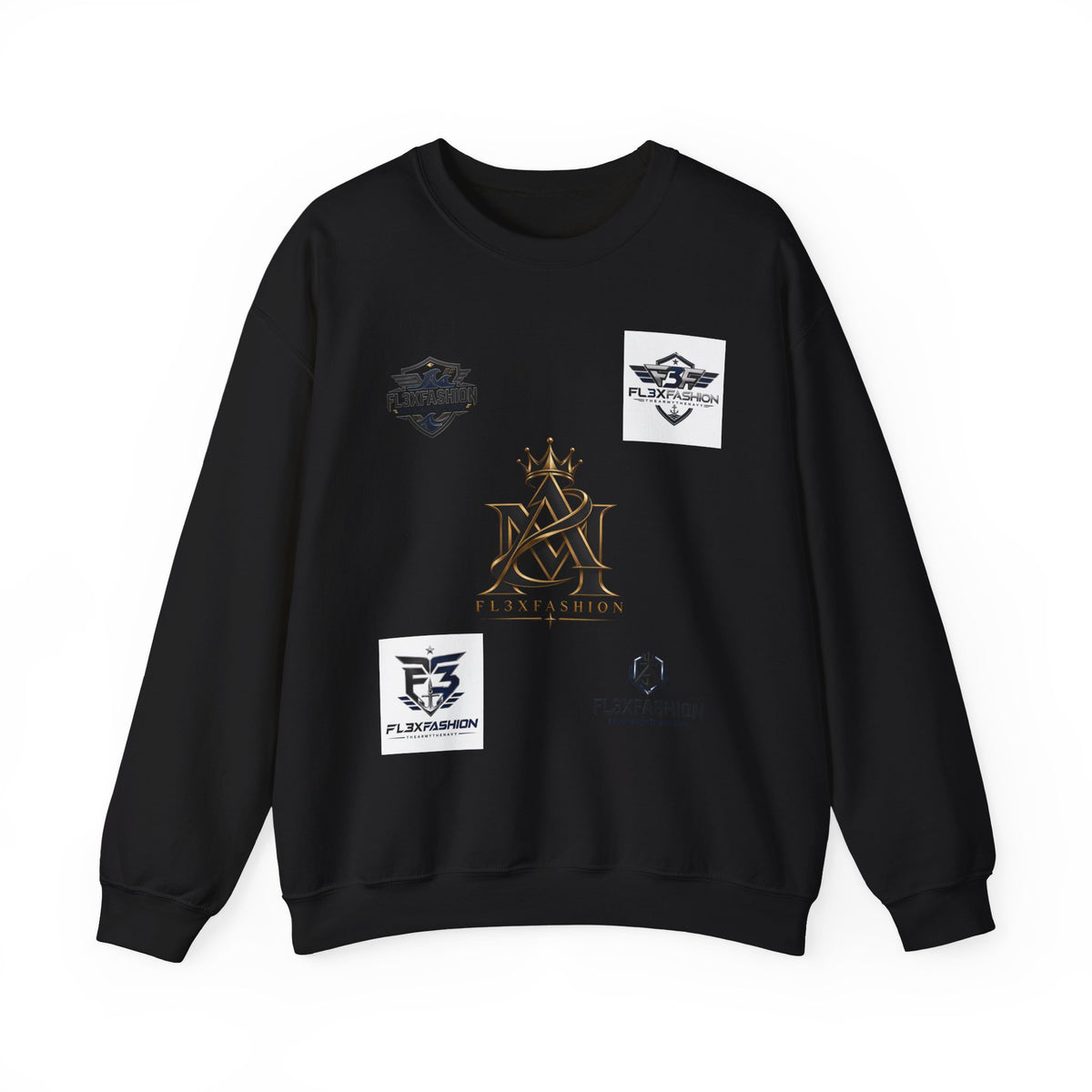 Logo Patch Crewneck Sweatshirt — Minimal Streetwear Brand Logos
