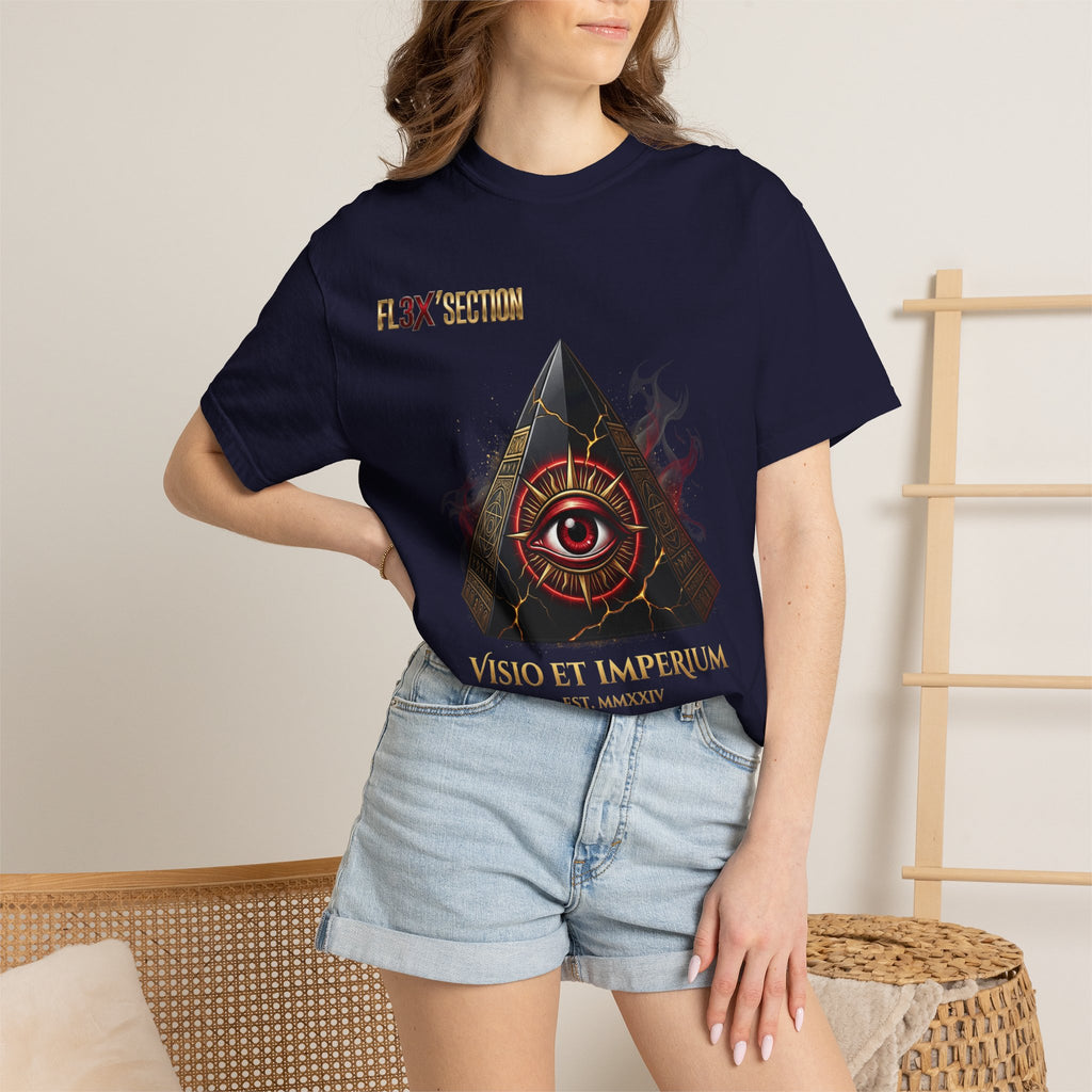 All-Seeing Eye Pyramid T-Shirt — "Visio Et Imperium" Graphic Tee