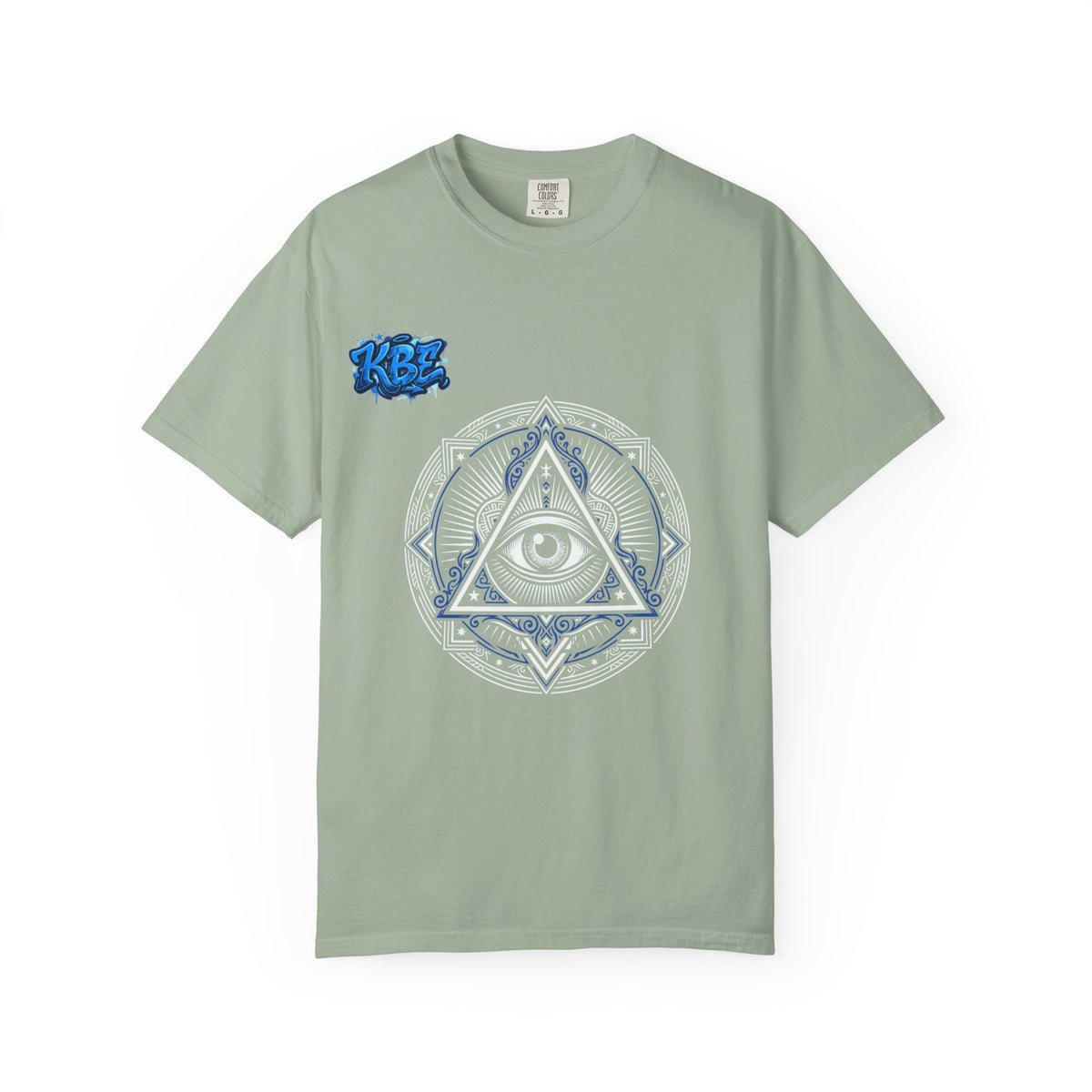 T-Shirt — Blue Geometric Mandala Bandana Graphic