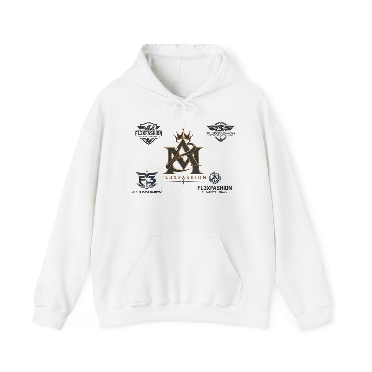 Logo Patch Hoodie — Streetwear Crest Graphic Pullover