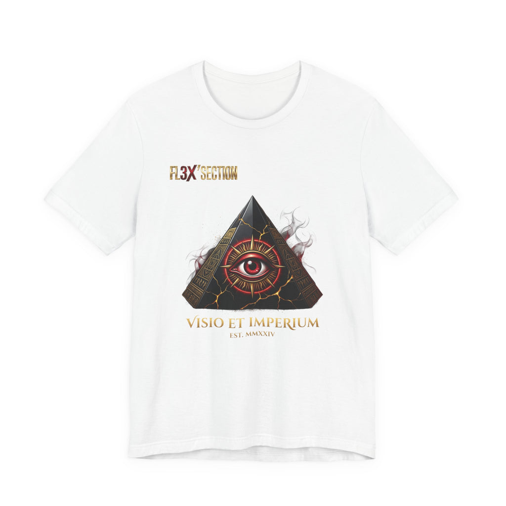 Occult Eye Pyramid Tee — "Visio et Imperium" Graphic T-Shirt