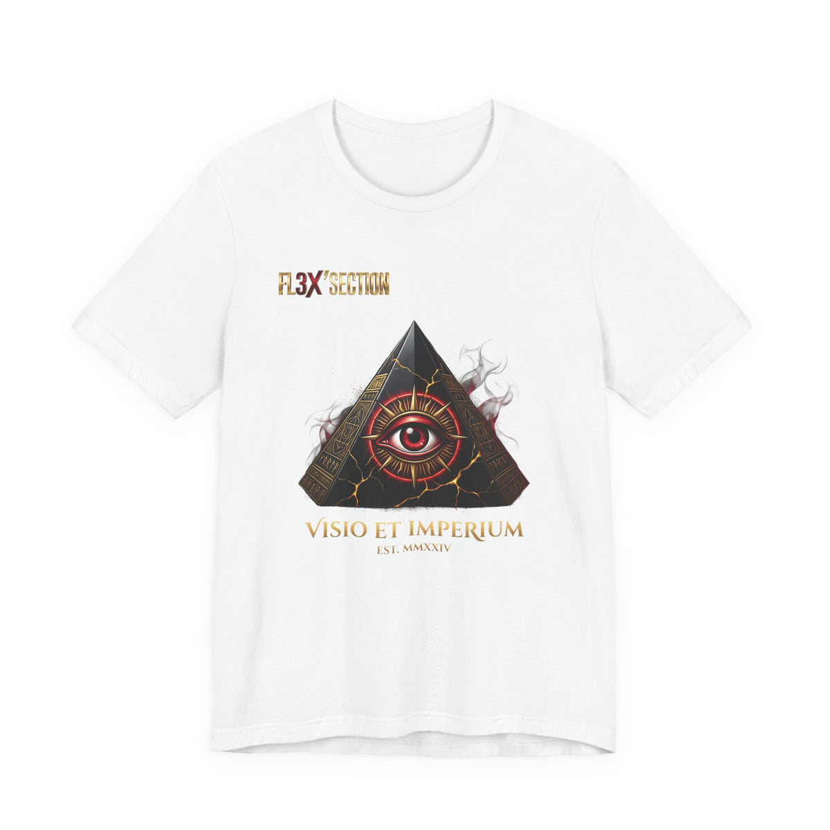 Occult Eye Pyramid Tee — "Visio et Imperium" Graphic T-Shirt