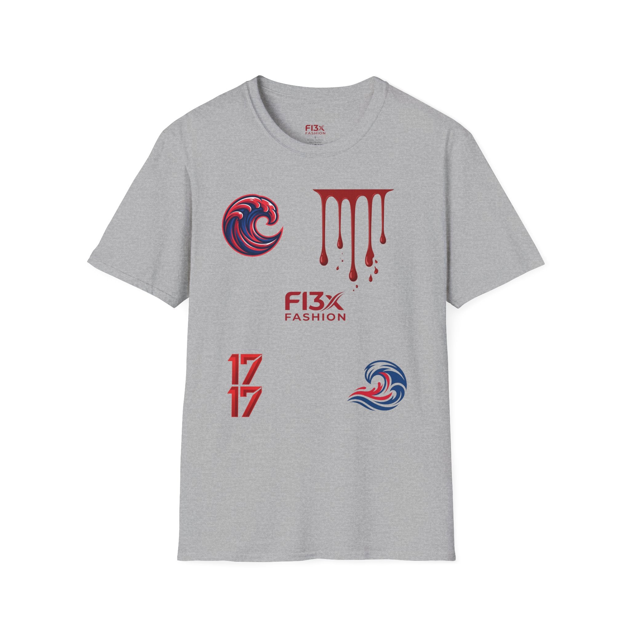 Graphic Tee — F13x Fashion Drip & Wave Design