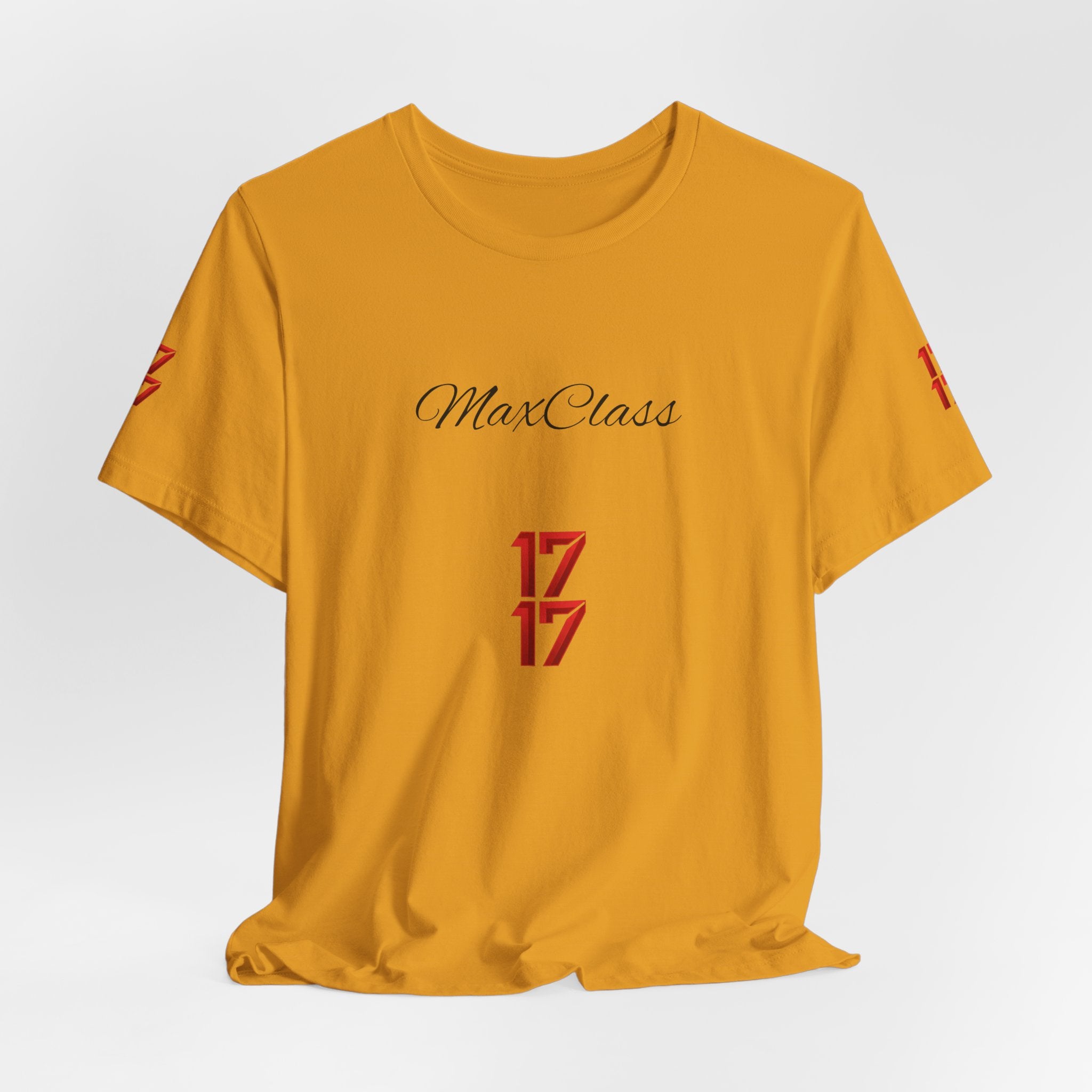 MaxClass '17' Graphic Tee — Minimal Script Logo T-Shirt